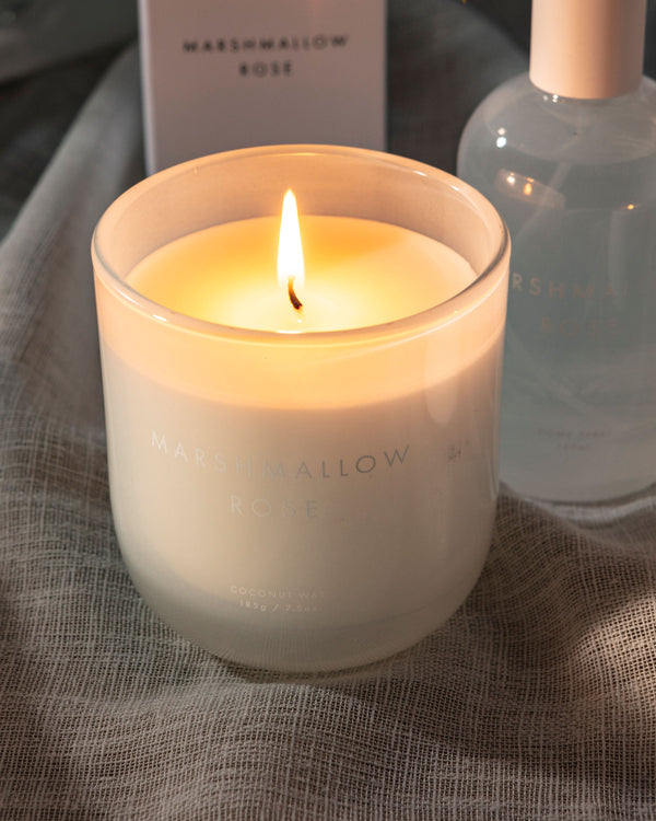 Marshmallow Rose Neutral Core Conscious Candle