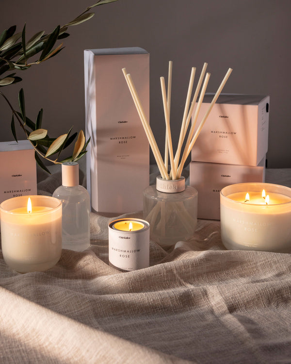 Marshmallow Rose Neutral Core Candle Small