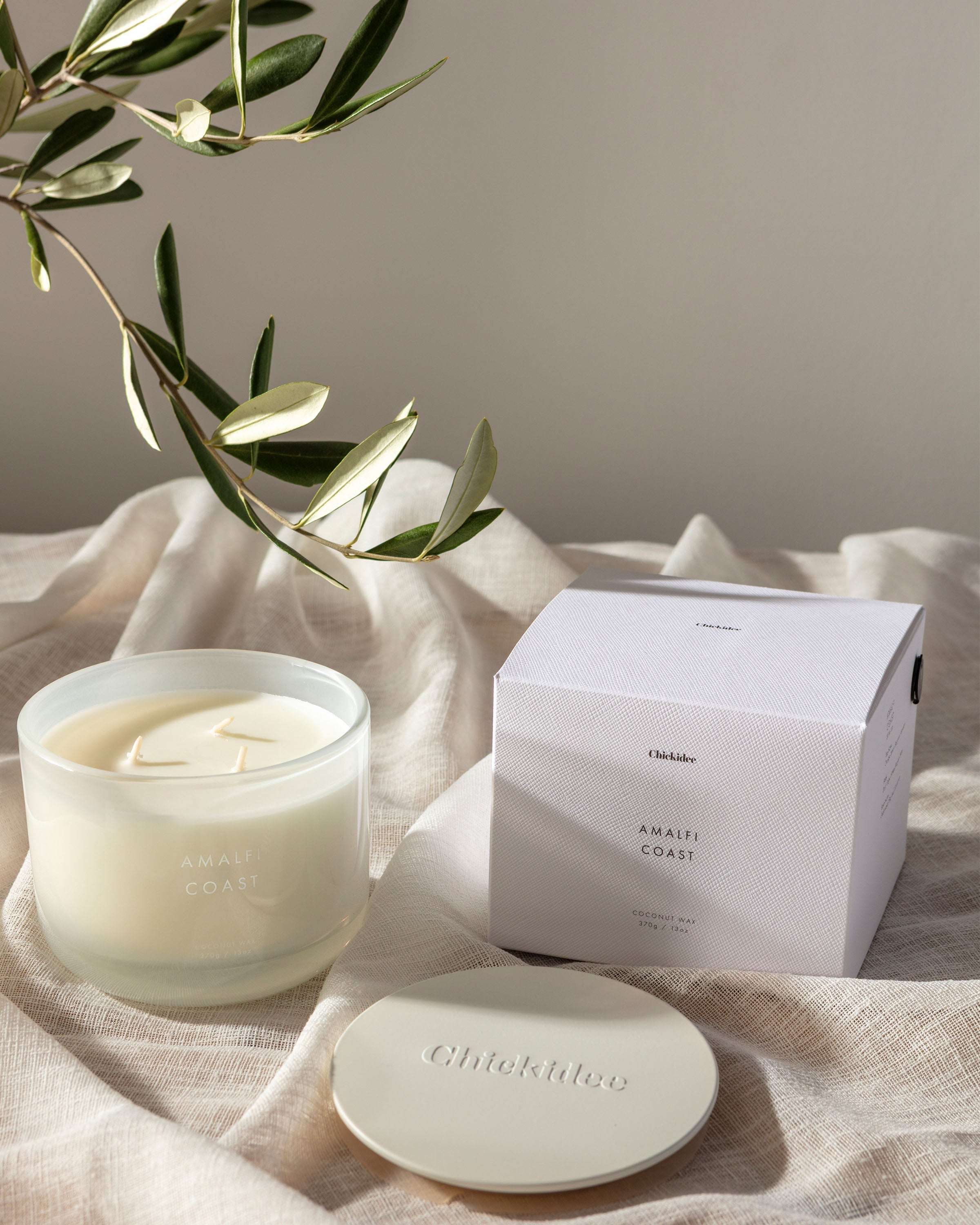 Amalfi Coast Neutral Core Candle Large