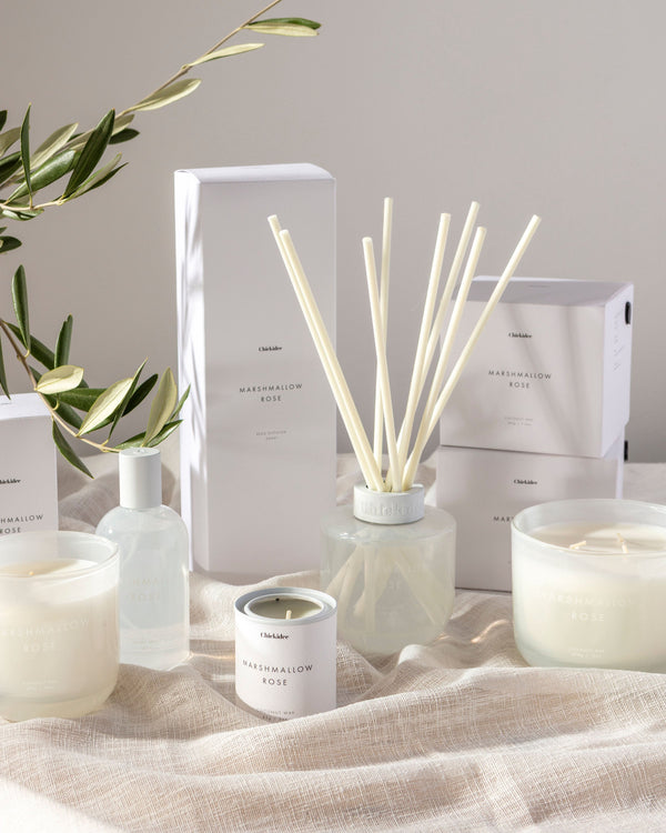 Marshmallow Rose Neutral Core Candle Small