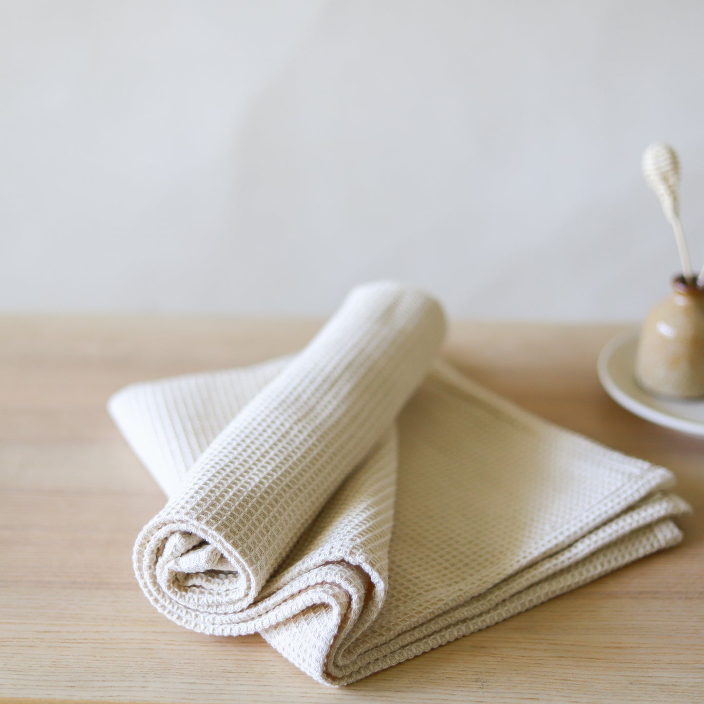 Organic Lifestyle Oat Waffle Bath Towel