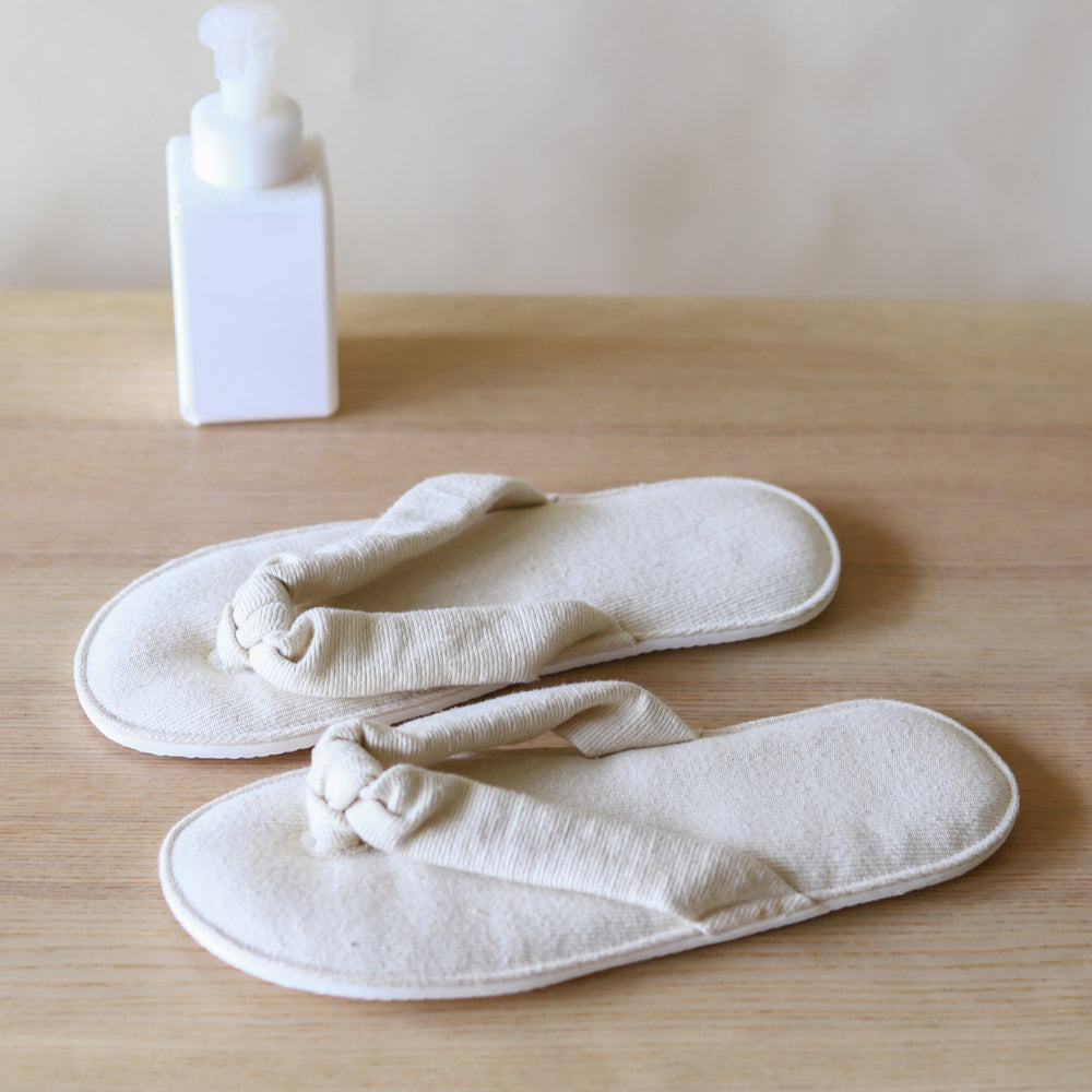 Organic Lifestyle Ribbed Cotton Flip Flops