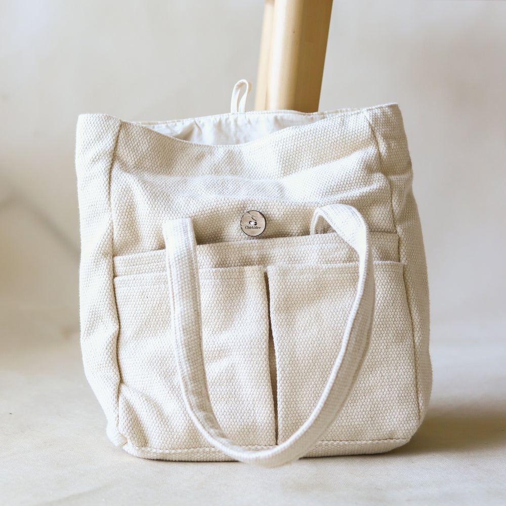 Organic Lifestyle Fold Over Tote Bag