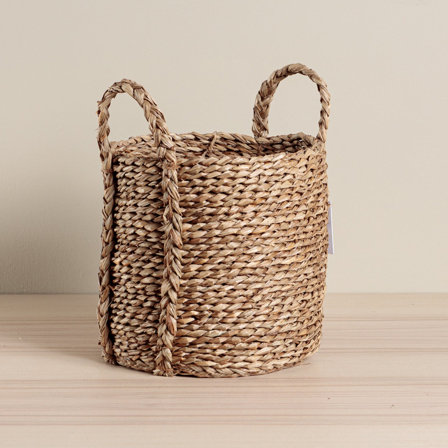 Jobu Round Seagrass Basket with Handles - Medium