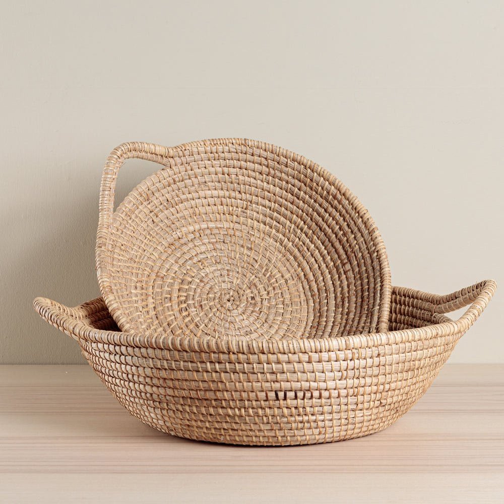 Zola Seagrass Basket Trays - Set of 2