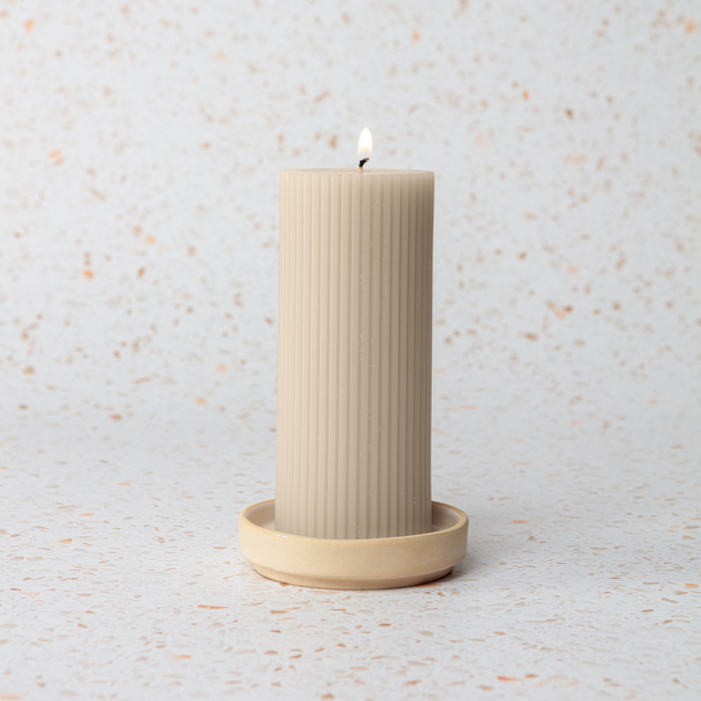 Celio Pillar Candle Blush