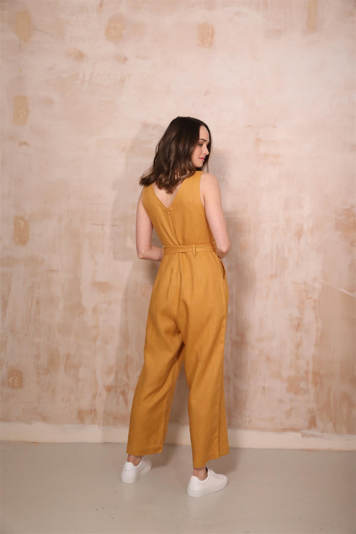 
                  
                    Ida Ochre Jumpsuit
                  
                