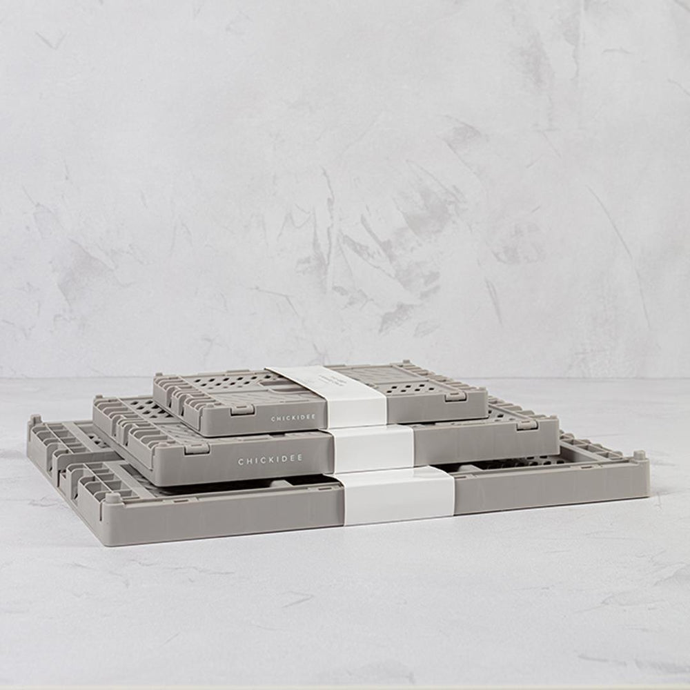 
                  
                    Grey Mini Folding Storage Crate
                  
                